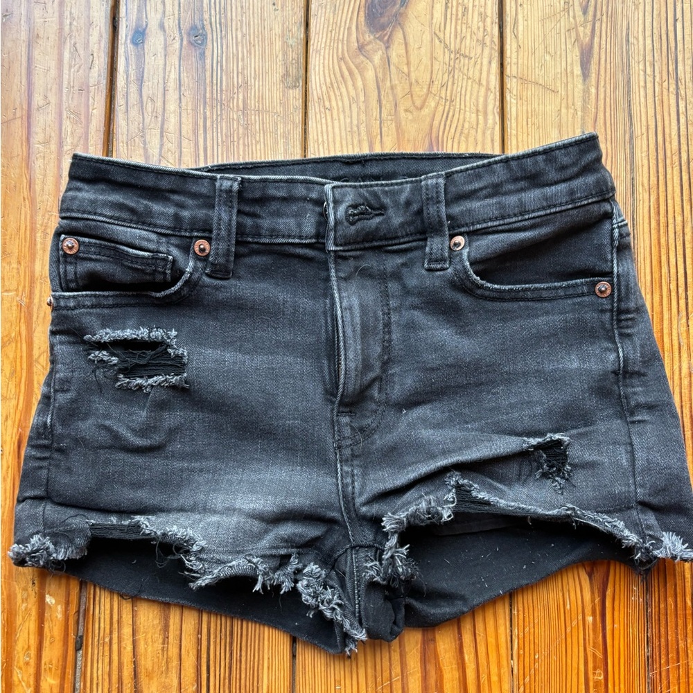 American Eagle Stretch Shorts. Size 0. Condition is worn.